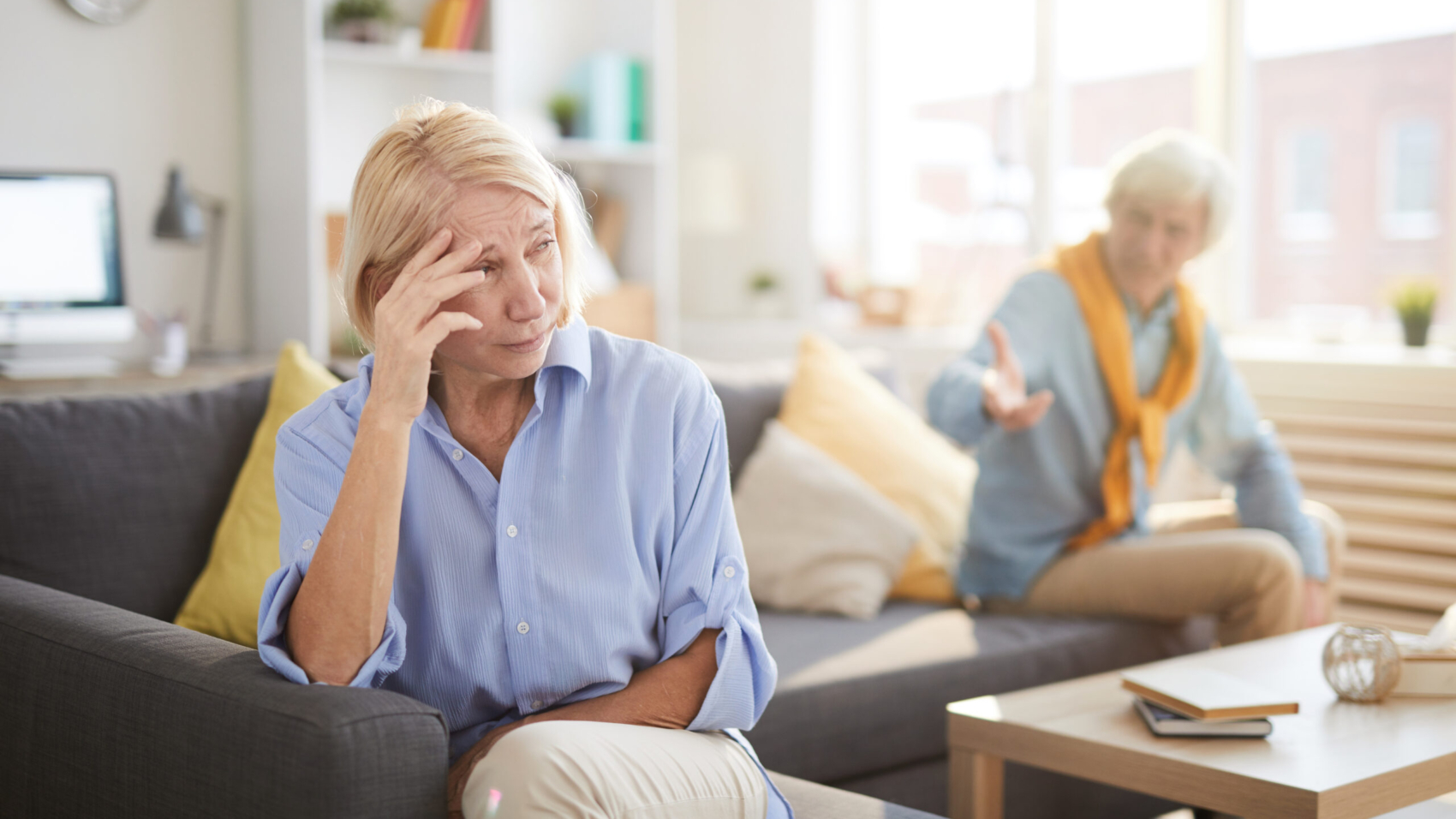 Senior Couple Arguing